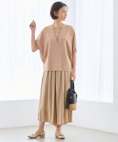 自由区 【好評につき新色追加・9色展開・洗える・XSサイズあり】クレープストレッチドルマン ニット