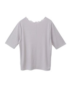 earth music&ecology リブメローショートスリーブプルオーバー