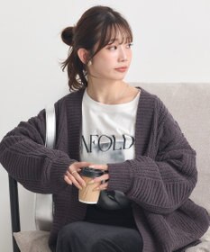 earth music&ecology マットモールカーディガン