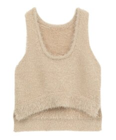 earth music&ecology フェザーUネックニットベスト