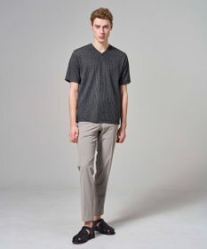 JOSEPH HOMME 【新色追加】メランジクロスジャージー　Vネックカットソー