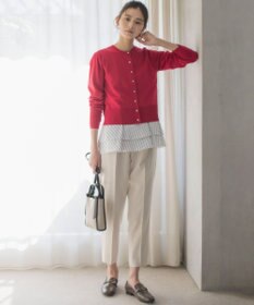 組曲 【ストレッチ・イージーケア】オシャクロス テーパードパンツ