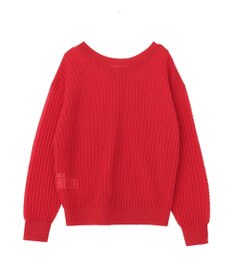 AMERICAN HOLIC 【前後2WAY】透かし編みニットカーディガン