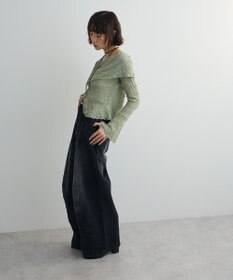 Green Parks シャーリングオフショルプルオーバー