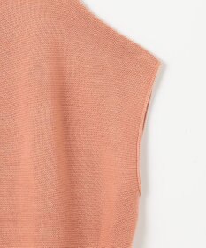 ANY 【洗濯機可/アンチピリング/UVカット】アクリルガーターフレンチスリーブニット