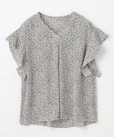 ANY L 【洗濯機可能】マットビンテージサテンブラウス