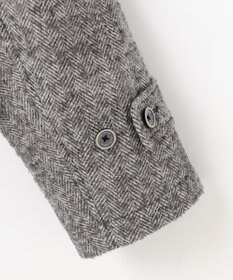 JOSEPH ABBOUD 【軽量/JAPANファブリック】アルパカヘリンボン ステンカラー コート