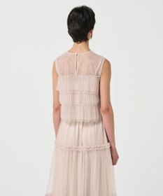 GRACE CONTINENTAL チュールフリルノースリーブ