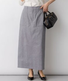 23区 L 【先行予約】スラブツイルストレッチ Iライン スカート