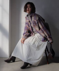 WEGO 【2025年秋冬新作/ユニセックス着用ITEM/SMLサイズ展開】ヘビーネルチェックシャツ（LS）