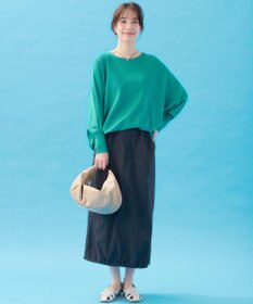 ANY 【洗濯機可/UVカット/接触冷感】クールタッチボクシーニット