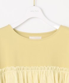 ANY SIS L 【洗える】チュール重ね プルオーバー