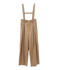 Green Parks サスペンダー付タックパンツ