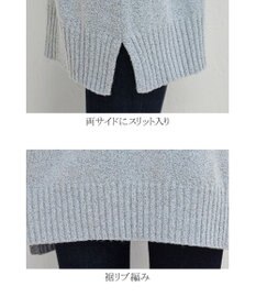 Tiaclasse L 【洗える】体型カバーも叶うMIX糸ニットチュニック