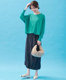 ANY 【洗濯機可/UVカット/接触冷感】クールタッチボクシーニット