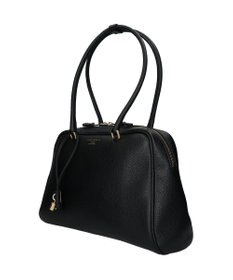 INTER-CHAUSSURES 【CHRISTIAN VILLA】チャーム付きシュリンクレザーハンドバッグ