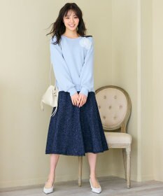 Feroux 【セットアップ対応】春ツイード フレアスカート