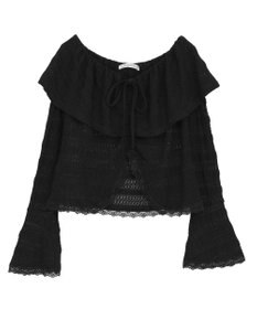 Green Parks シャーリングオフショルプルオーバー