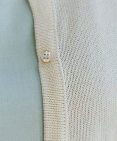 Tiaclasse 【洗える】メッシュ編みスリーブカーディガン