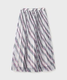 GRACE CONTINENTAL ラメラインプリーツスカート