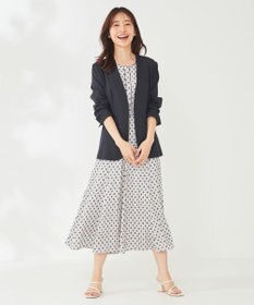 ANY SIS 【セットアップ可】リネンライクポリエステル ジャケット