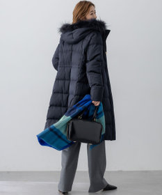 23区 S 【撥水加工】ブライトウール ロングダウンコート