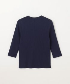 GRACE CONTINENTAL メタル釦リブニットトップ