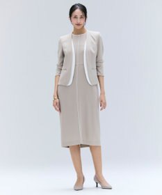 BEIGE， 【洗える・VERY NaVY 11月号掲載】CINDY / ダブルカラージャケット