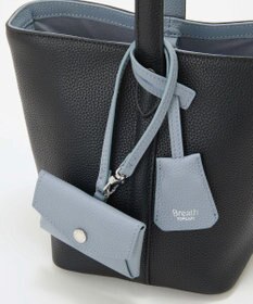 TOPKAPI 【Breath TOPKAPI】DUAL デュアル シュリンクレザー バイカラー 2way ワンハンドル ショルダーバッグ チャーム付き