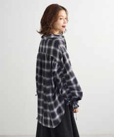 Green Parks ・ＥＬＥＮＣＡＲＥ　ＤＵＥ　チェックギャザーシャツ