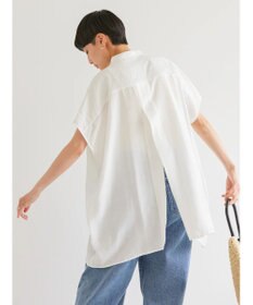 AMERICAN HOLIC ブザムフレンチスリーブバックオープンチュニック