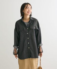 Green Parks デニムＢＩＧシャツ