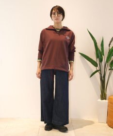 J.PRESS YORK STREET 【UNISEX】ヘビー天竺ハーフジップ スウェット