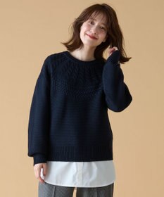 ANY 【洗濯機可能】ソフトアクリル求心ニット