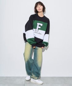 WEGO 【ユニセックス着用ITEM】別注FILAパネル切替プルオーバー