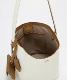 TOPKAPI 【Breath TOPKAPI】DUAL デュアル シュリンクレザー バイカラー 2way ワンハンドル ショルダーバッグ チャーム付き