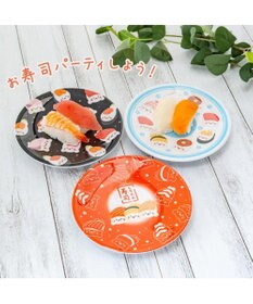 Mother garden しろたん メラミン寿司皿 《赤》