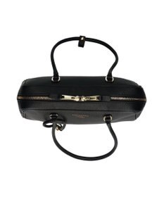 INTER-CHAUSSURES 【CHRISTIAN VILLA】チャーム付きシュリンクレザーハンドバッグ