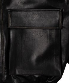 WEGO エイジドFレザーブルゾン