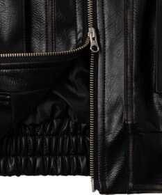 WEGO エイジドFレザーブルゾン