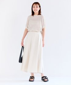 UNFILO L メッシュ ハーフスリーブ ニット