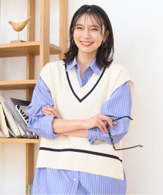 ANY L 【洗濯機可能】チルデンニットベスト