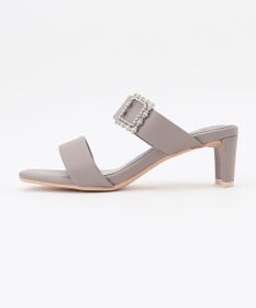 自由区 ビジューバックルサンダル