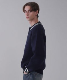 WEGO 【ユニセックス着用ITEM】ワンポイント刺繍ニットポロ