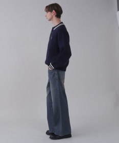 WEGO 【ユニセックス着用ITEM】ワンポイント刺繍ニットポロ