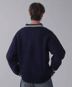 WEGO 【ユニセックス着用ITEM】ワンポイント刺繍ニットポロ