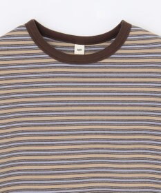 ANY 起毛ボーダーリンガーＴシャツ