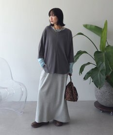 Green Parks 袖チュールリブプルオーバーⅡ