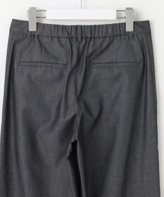 J.PRESS LADIES L 【洗える・防シワ・速乾】ツイルシャンブレー ワイド パンツ