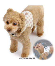 PET PARADISE ペットパラダイス くま なりきり ハーネス 《 チェック柄 》 Ｓ